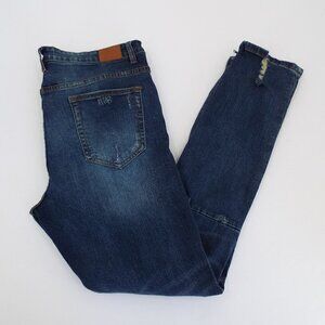 Crysp Denim Distressed Jeans